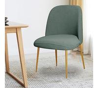 Housses De Chaises Universal Round Back 4 Pièces - en Velour Élastique pour Intérieur & Extérieur Idéal pour Mariage, Décoration Maison, Hôtel, Salon, Salle À Manger(Pea Green,1pcs)