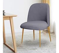 Housses De Chaises Universal Round Back 4 Pièces - en Velour Élastique pour Intérieur & Extérieur Idéal pour Mariage, Décoration Maison, Hôtel, Salon, Salle À Manger(Modern Grey,1pcs)