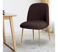 Housses De Chaises Universal Round Back 4 Pièces - en Velour Élastique pour Intérieur & Extérieur Idéal pour Mariage, Décoration Maison, Hôtel, Salon, Salle À Manger(Taupe,1pcs)