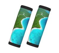 Housses de chariot imprimées sur une île dans l'océan - Housses souples à carreaux pour accessoires de voyage d'affaires