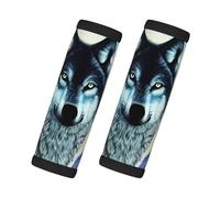 Housses de chariot imprimées Wolf Under Moon - Housses à carreaux souples avec poignée pour accessoires de voyage d'affaires