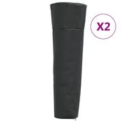 Housses de Chauffage Forme de Pyramide Protection 2 pcs Tissu Oxford 420D vidaXL