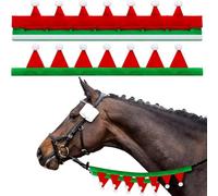 Housses de cheval, accessoires en fourrure de Noël, housses de chapeau de Père Noël avec design en 2 pièces, utilisation pure pour décorations de costumes, décoration de rênes d'équitation, montage