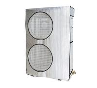 Housses de Climatiseur pour Unités de Fenêtre, Housse Extérieure en Aluminium Ignifuge, Protection Universelle pour Climatiseur Split avec Grille D'aération(98x38x138cm)