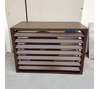 Housses de Climatiseur pour Unités Extérieures, Protection en Aluminium pour Climatiseur, Clôture D'intimité, Convient pour L'intérieur et L'extérieur (Color : Brown, Size : 110 * 60 * 80cm)