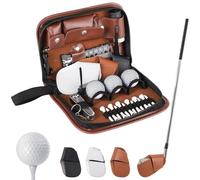 Housses de club de golf, balles de golf, tees de golf, brosse, télémètre, pince de balle de golf, mini marqueur, outil de divot multifonctionnel, kit d'accessoires de golf, cadeau de golf pour homme