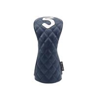 Housses de club de golf en cuir synthétique, imperméables, résistantes aux rayures, avec lame de parcours hybride, portables et durables pour les amateurs de golf (bleu marine, 5)