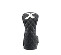 Housses de club de golf en cuir synthétique, imperméables, résistantes aux rayures, avec lame de parcours hybride, portable et durable, pour les amateurs de golf (noir, X)