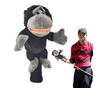 Housses de club de golf sur le thème des animaux - Couvre-têtes de pilote en peluche | Couverture drôle de club de golf d’animal | Protège les clubs en bois | S'adapte en toute sécurité | Accessoire d