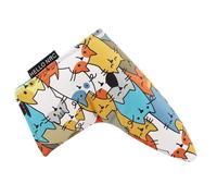 Housses de Clubs de Golf pour Chats - Housses de Clubs drôles en Tissu PU, Accessoires Fonctionnels imperméables | Durable, créatif, Design Moderne, Couvre-têtes d'animaux pour Hommes et