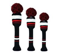 Housses De Clubs Lot De 3 Pièces Rayées Tricotées Élastiques