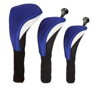 Housses de conducteur pour clubs de golf - Équipement de protection en maille 3 pièces - Couvre-tête de conducteur à col long - Pour l'entraînement en plein air, les voyages et les tournois