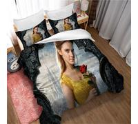 Housses De Couette Ste-X 2 Personnes / 1 Personne, Parure De Lit Maison Housse De Couette + 2 Taies D'oreiller Emma Watson, Photo