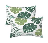 Housses de Coussin 40x60 cm Coussin Exterieur Impermeable Lot de 2 Vert Housse de Coussin, Plante Decoratif Coussin Canapé Rectangle Coussins Décoratifs Housses Coussin pour Jardin Maison 16x24 Inch