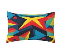 Housses de Coussin 40x60 cm Housse Coussin Colorée Lot de 2, Étoile Coussin Canape Coussin Decoratif Rectangulaire Coussin Canapé Double Face Housses Coussin pour Maison Jardin Decoration Salo,Q277