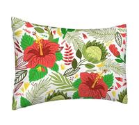 Housses de Coussin 50x60 cm Couleur Taie Oreiller Fleur Coussin Canape Motif Doux Coussin Canape Rectangle Canapé Taie Oreiller Decoratif pour Decoration Chambre Maison Patio, Cadeau Femme L-616