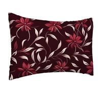 Housses de Coussin 50x90 cm Violet Taie Oreiller Fleurs Coussin Canape Motif Doux Coussin Canape Rectangle Canapé Taie Oreiller Decoratif pour Decoration Chambre Maison Patio, Cadeau Femme L-562