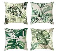Housses de Coussin 65x65 cm Lot de 4 Housse Coussin couleur du pistolet Housse Coussin Canapé Maison Coussin Extérieur Lin Coussin Canapé Decoratif pour Chambre Chaise Lit Jardin Extérieur Décoration