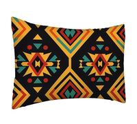 Housses de Coussin 70x90 cm Ethnique Taie Oreiller Rétro Coussin Canape Motif Doux Coussin Canape Rectangle Canapé Taie Oreiller Decoratif pour Decoration Chambre Maison Patio, Cadeau Femme L-1170