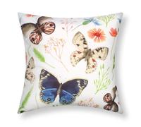 Housses de coussin - AVIZAR - Lot de 2 - 40x40 cm - Motif Papillon - Multicolore