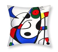 Housses de coussin - AVIZAR - Lot de 2 - 45x45 cm - Brodées - Multicolore - Contemporain