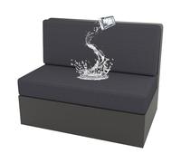 Housses De Coussin Canapé Extensibles pour Caravane Lot De 2 Housse Siege Camping Car avec 1 Housse De Dossier Et 1 Housse Banquette (Gris 1)