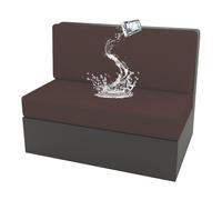 Housses De Coussin Canapé Extensibles pour Caravane Lot De 2 Housse Siege Camping Car avec 1 Housse De Dossier Et 1 Housse Banquette (Café Profond)