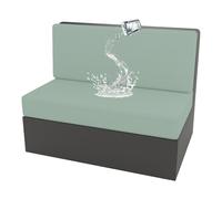 Housses De Coussin Canapé Extensibles pour Caravane Lot De 2 Housse Siege Camping Car avec 1 Housse De Dossier Et 1 Housse Banquette (Vert)