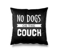Housses de coussin carrées « No Dogs On The Couch » pour canapé