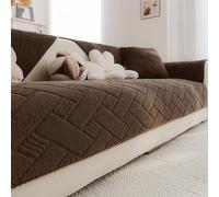 Housses de Coussin de canapé en Peluche, Couverture Douce et Chaude en Forme de L pour canapé modulable 1 2 3 4 Places, Protection d'angle en Tissu Duveteux antidérapant pour Style-B 70x70cm/28x28in