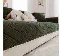 Housses de Coussin de canapé en Peluche, Couverture Douce et Chaude en Forme de L pour canapé modulable 1 2 3 4 Places, Protection d'angle en Tissu Duveteux antidérapant pour Style-C 90x70cm/36x28in