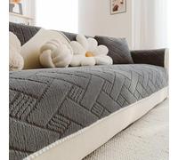Housses de Coussin de canapé en Peluche, Couverture Douce et Chaude en Forme de L pour canapé modulable 1 2 3 4 Places, Protection d'angle en Tissu Duveteux antidérapant pour Style-D 70x70cm/28x28in