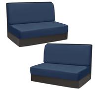 Housses de coussin de dinette pour camping-car et banc de voiture, lot de 2/1 ensembles de protection de canapé en tissu imprimé (couleur : A13, taille : 2 dossiers + 2 bancs)