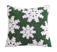 Housses de coussin de Noël en forme de flocon de neige, renne, housses décoratives festives pour canapé, lit, salon (8 styles) (A, 45 x 45 x 0,5 cm)