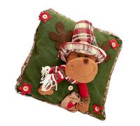 Housses de coussin de Noël multifonctions Père Noël, bonhomme de neige, rennes, décoration pour maison, bureau, chaise, lit, canapé, 41 x 41 cm