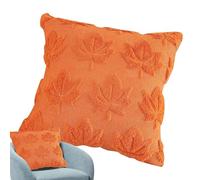 Housses De Coussin Décorations Halloween - Housses De Coussin Orange - Décoratives Motif Feuilles d'Érable pour Canapé Lit Fauteuil Salon Chambre Salle de Séjour Maison Intérieur Action de Grâ