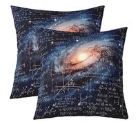 Housses De Coussin Décoratives Équation Mathématique Espace Extra-Atmosphérique Galaxie Mathématiques Formule Géométrie Science Lot De 2 Lavable Canapé Taie d'oreiller pour Chaise Jardin Balcon