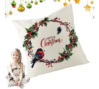 Housses de coussin décoratives pour la période de Noël | décorations pour l'hiver, 44,96 x 44,96 cm housses pour coussins décoratifs de canapé - pour la maison, le salon, le canapé, la fête, et Do