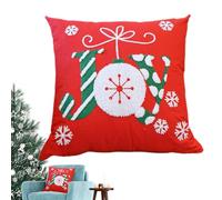 Housses de coussin d'hiver - 45,7 x 45,7 cm - Fournitures de maison - Taie d'oreiller de Noël, pour le Nouvel An, la lecture, le sommeil, le canapé, le sol, le bureau, le voyage