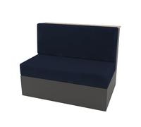 Housses de Coussin Élastiques pour Dinette RV Couverture de Coussin de Camping-Car Velours Lot de 1/2, Housse de Canapé Tout Compris Housse de Dossier Causeuse Protecteurs-Navy Blue||Set of 1