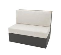 Housses de Coussin Élastiques pour Dinette RV Couverture de Coussin de Camping-Car Velours Lot de 1/2, Housse de Canapé Tout Compris Housse de Dossier Causeuse Protecteurs-White||Set of 1