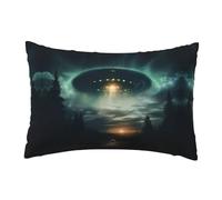 Housses De Coussin en 2 Pièces Ovni La Nuit Carrées Taie d'oreiller Modernes Imprimé Housses Coussins De Voiture, pour Canapé, Meubles, Lit, 40X60Cm