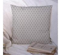 Housses de Coussin en Papier Imprimable numérique Scrapbook pour quadrilobe damassé Blanc Design Gris géométrie Impression Textures Polyester taie d'oreiller Housse de Coussin pour canapé canapé déc