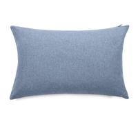 Housses de coussin extérieur 50x70 cm GALIA à zip étanche bleu Topaze