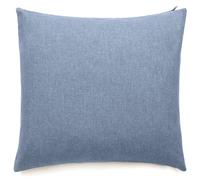 Housses de coussin extérieur 62x62 cm GALIA à zip étanche bleu Topaze