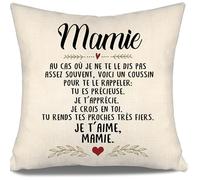 Housses de Coussin Grand-mère pour Anniversaire Cadeau de Noël Voici Un Coussin pour Te Le rappeler Tu ES précieuse Je t’apprécie Je Crois en toi Tu rends tes Proches très Fiers Je t’Aime (Mamie-a)