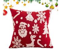 Housses de coussin - Housse de coussin | Housses d'oreiller de Noël | Flocon de neige de Noël Taie d'oreiller décorative pour l'hiver 45 x 45 cm Housses de coussin pour Noël Décoration de maison