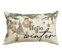 Housses de coussin lombaire fantaisistes de Noël pour répandre de la joie dans votre maison pendant la saison (19)