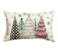 Housses de coussin lombaire fantaisistes de Noël pour répandre de la joie dans votre maison pendant la saison (25)