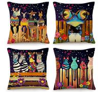 Housses De Coussin Lotus Fermeture Éclair Cachée, Impression Numérique Vive & Résistante Aux Fronces - Déhoussables Décoratifs pour Canapé, Lit, Bureau 50X50 Cm